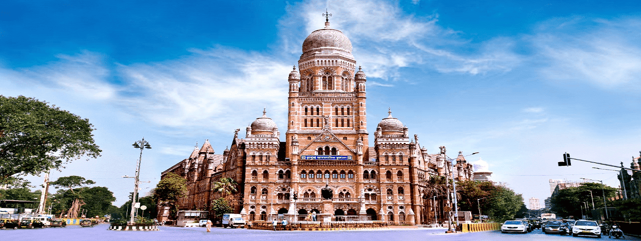 The historic Brihanmumbai Municipal Corporation headquarters in Mumbai